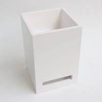 INK Skyscraper Fontein - 20x20x30cm - 0 kraangaten - polystone wit glans 3404200