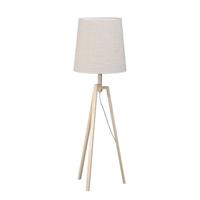 Home sweet home vloerlamp Woody ↕ 130 cm - hout - excl. kap