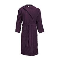 The One Towelling Standaard Badjas met Capuchon - Plum L/XL