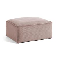 kavehome Poef Blok 90 x 70 cm roze corduroy