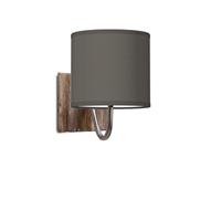 Home sweet home Wandlamp Drift met lampenkap Bling 16 cm - antraciet