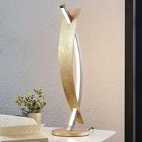Lucande LED tafellamp Marija in chique gouden look