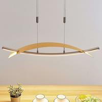 Lucande LED hanglamp Marija, horizontaale afdekking, goud