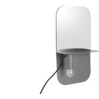 Leitmotiv Plate Wandlamp Met Spiegel