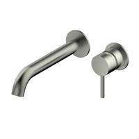 Fortifura Calvi Wastafelkraan - inbouw - met inbouwdeel - Geborsteld RVS PVD (RVS) SW377860