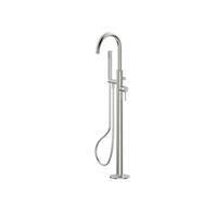Fortifura Calvi vrijstaande badkraan 113cm met handdoucheset Geborsteld RVS PVD (RVS) SW377863
