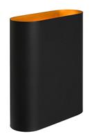 Lucide OVALIS Wandlicht 2xE14/9W Zwart/Goud