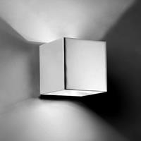 Pujol Vierkante LED-wandlamp Basic, chroom