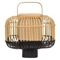 Forestier Bamboo Square S tafellamp in zwart