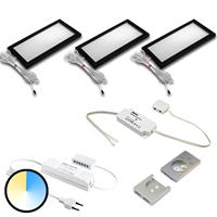 HERA Onderbouwlamp Dynamic LED Sky 3 per set zwart