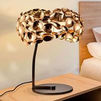 Schuller LED tafellamp Narisa roségoud/bruin