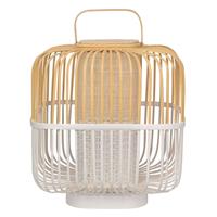 Forestier Bamboo Square M tafellamp in wit
