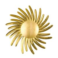 FISCHER & HONSEL LED wandlamp Bordeaux als zon, Ø 60cm, goud