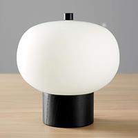 Grok iLargi LED-Tischlampe, Ø 24 cm, dunkle Esche