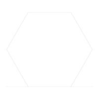 Azulejo Hexagon Vloertegel  Monolo Blanco 22.5x25.9 cm 