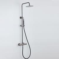 Boss & Wessing Opbouw Regendouche Set  Exclusive Pro Ronde Hoofddouche 20 cm Gunmetal