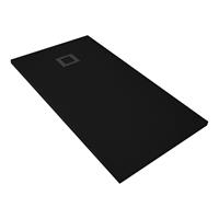 Boss & Wessing Douchebak BWS Elsa Composiet Anti-slip 160x90x3 cm Mat Zwart