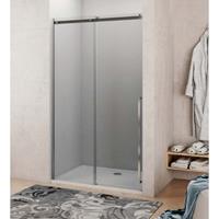 Lacus Nisdeur  La Maddalena 120x210 cm Schuifdeur 8 mm Helder Glas RVS 