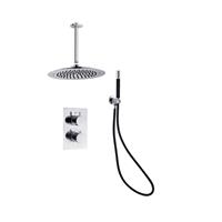 Boss & Wessing Inbouw Regendouche Set  Talpa Pro met Plafondarm en Staaf Handdouche 20 cm