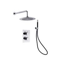 Boss & Wessing Inbouw Regendouche Set  Talpa Pro met Muuruitloop en Staaf Handdouche 20 cm