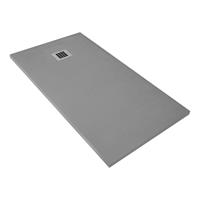 Boss & Wessing Douchebak BWS Elsa Composiet Anti-slip 90x90x3 cm Mat Grijs