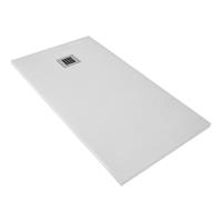 Boss & Wessing Douchebak BWS Elsa Composiet Anti-slip 100x100x3 cm Mat Wit