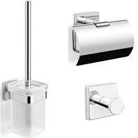 Royal Plaza Robinia toiletset met haak closetrol en borstelhouder chroom 86732