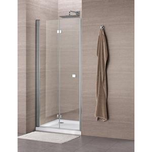 Royal Plaza Clever vouwdeur 90x195cm chroom profiel helder glas met Clean coating 55866