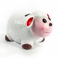 Spiru Spaarpot van Keramiek Wit Schaap (11 cm)