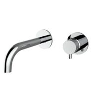 Plieger Napoli 2-gats inbouw wandkraan 1 hendel m. uitloop 18.3cm incl. inbouwdeel chroom 500428PLI0 chrome