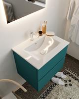 mondiaz Vica 60cm badmeubel smag 2 lades wastafel Denia midden met 1 kraangat