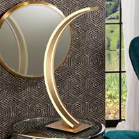 Schuller LED boog-tafellamp Arcus met gouden finish