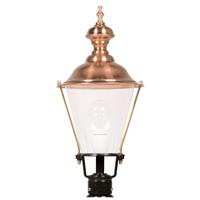 K. S. Verlichting Sokkellamp K4b met koper, zwart