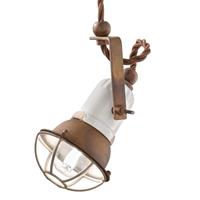 Ferro Luce Hängeleuchte C1660/1 mit Käfig, weiß