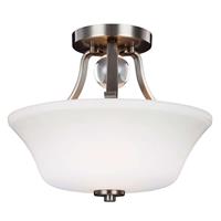 FEISS Plafondlamp met afstand Evington, nikkel