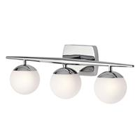 KICHLER LED badkamer wandlamp Jasper, 3-lamps