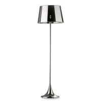 Ideallux Vloerlamp London Cromo 174 cm, chroom / helder