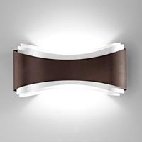 Selene LED wandlamp Ionica van staal, brons