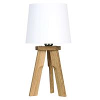 HerzBlut Tre tafellamp, eiken geolied, 42cm