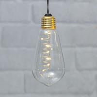 Best Season Vintage-LED-Dekoleuchte Glow mit Timer, klar