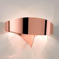 Selene LED wandlamp Scudo van staal, koper