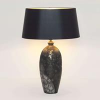 J. Holländer Tafellamp Mary, keramiek en sits, hoogte 66 cm