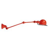 JIELDÉ Loft D4251 wandlamp, scharnierarm, rood