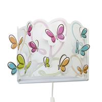 Dalber Kinder-wandlamp Butterfly met kabel en stekker