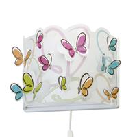 Dalber Kinder-Wandleuchte Butterfly mit Kabel und Stecker