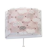 Dalber Kinder-wandlamp Clouds in roze