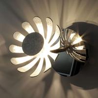 Eco-Light LED wandlamp Bloom zilver