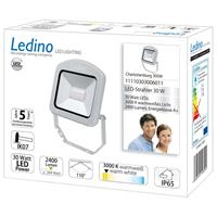 Ledino LED buitenspot Charlottenburg zilver 30W 3.000K
