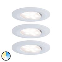 Paulmann,LED Einbaustrahler schwenkbar Calla rund 3x5,5W Weiß matt Whiteswitch