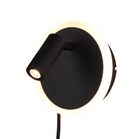 Trio Lighting LED wandlamp Jordan, 2-lamps, zwart